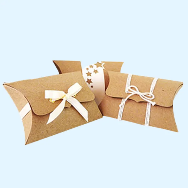 Kraft Paper Pillow Boxes